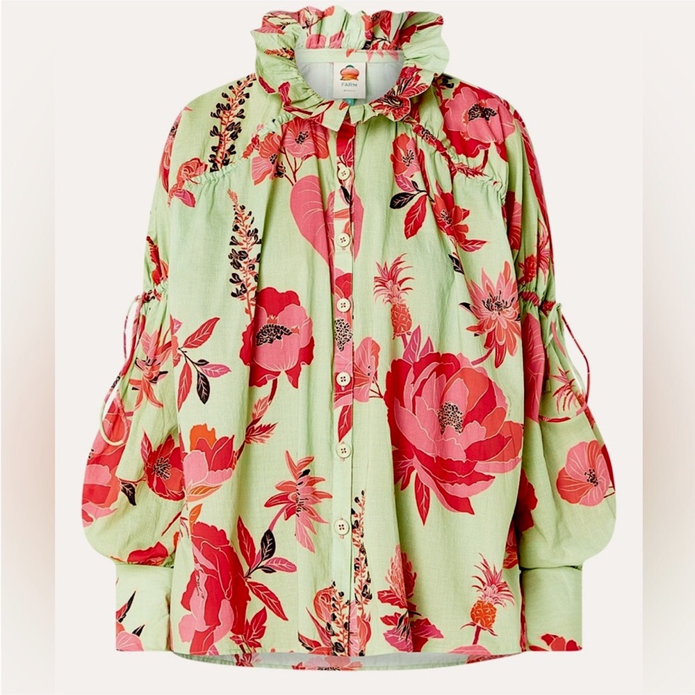 Farm Rio Fresh Garden Blouse - Picture 3 of 12